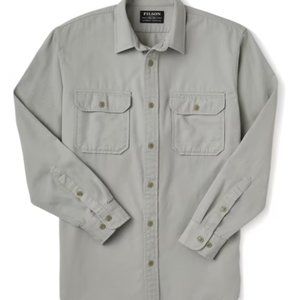Filson Chino Twill Shirt XL Fog - Brand new with tags